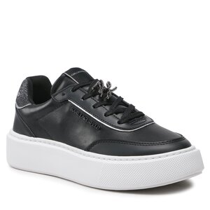 Sneakers KARL LAGERFELD - KL62229 Black Lthr w/Silver