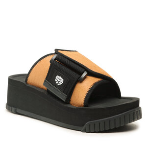 Image of Pantoletten Shaka - X-Packer Pf Cowhair SK-250 Camel 01C