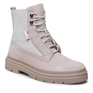 Stivali Calvin Klein - Lace Up Boot Mix HM0HM00942 Feather Gray ABY