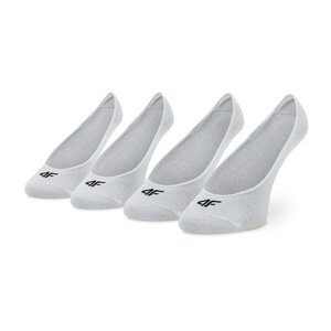 Set di 2 paia di pedulini da donna 4F - H4L22-SOD001 Biały/Biały