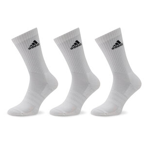 Set di 3 paia di calzini lunghi unisex adidas - Cushioned Crew HT3446 White/Black