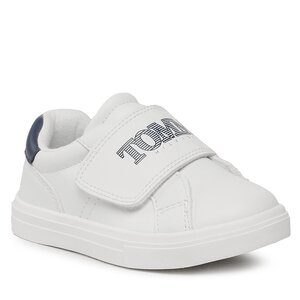 Sneakers Tommy Hilfiger - Logo Low Cut Velcro Sneaker T1B9-32840-1355 S White/Blue