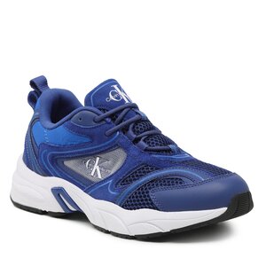 Sneakers Шерстяное полу пальто меланж calvin klein 44-46 размер - Retro Tennis Oversized Mesh YM0YM00636 Rich Navy/Imperial Blu/White 0GZ
