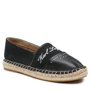 Espadrillas KARL LAGERFELD - KL80123 Black Lthr & Textile