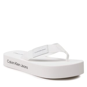 Infradito Calvin Klein Jeans - Flatform Flipflop YW0YW00993 White YBR