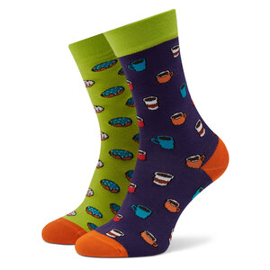 Image of Hohe Unisex-Socken Funny Socks - Coffee Break SM1/12 Bunt