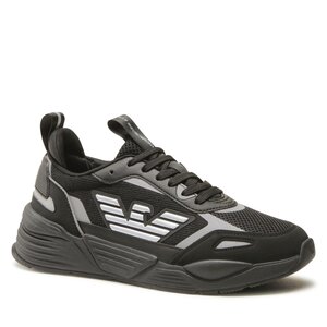 Sneakers Emporio Armani T-shirt coupe slim avec logo aigle sur le devant Blanc - X8X070 XK165 M826 Triple Black/Silver
