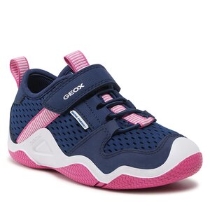 Image of Halbschuhe Geox - J Wader Girl J3508A01450C4268 S Navy/Fuchsia