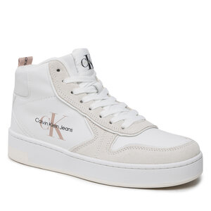 Image of Sneakers Calvin Klein Jeans - Basket Cupsole Mid Irreg Line Wn YW0YW00921 White/Ancient White 0LA