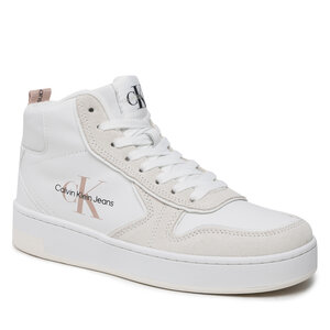 Sneakers zapatillas de running On mujer constitución ligera talla 42.5 - Basket Cupsole Mid Irreg Line Wn YW0YW00921 White/Ancient White 0LA