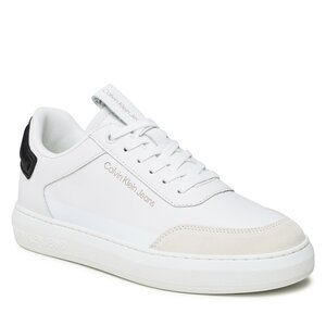 Sneakers Шерстяное полу пальто меланж calvin klein 44-46 размер - Casual Cupsole YM0YM00670 White/Creamy White 0K6
