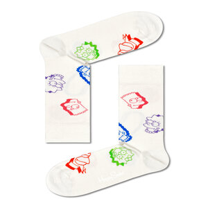 

Високі шкарпетки unisexHappy Socks, Écru