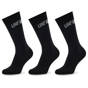Set di 3 paia di calzini lunghi unisex Unfair Athletics - Curved UNFR22-164 Black