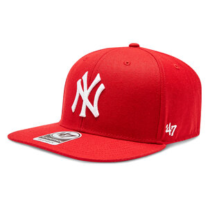 Image of Cap 47 Brand - MLB New York Yankees No Shot '47 Captain B-NSHOT17WBP-RD Red