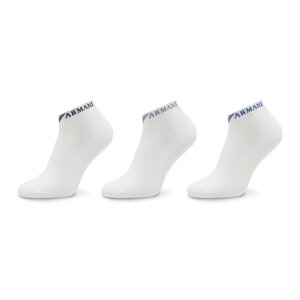 Image of 3er-Set niedrige Herrensocken Emporio Armani - 300038 3R254 60210 Bianco