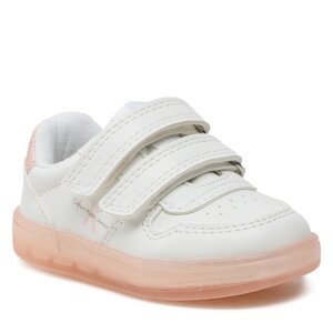 Sneakers Scarpe da donna - Low Cut Velcro Sneaker V1A9-80466-1355 M White/Pink X134
