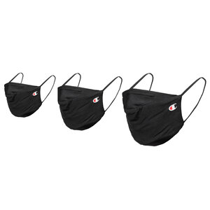 Set di 3 mascherine di tessuto Champion - 805371-KK001 Nbk/Nbk/Nbk