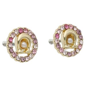 Image of Ohrringe Coach - C Multi Cry Ear C9353 Gold/Pink Multi