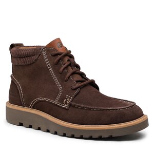 Polacchi Clarks - Barnes Mid 261675657 Dark Brown Suede
