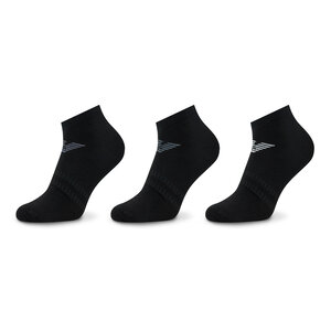 Image of 3er-Set niedrige Herrensocken Emporio Armani - 300048 3R234 73320 Nero