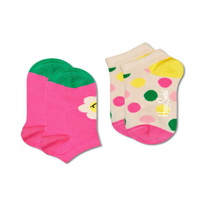 Set di 2 paia di calzini corti da bambini Happy Socks - KSMD02-3300 Multicolore