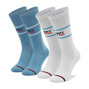 Image of 2er-Set hohe Unisex-Socken Tommy Jeans - 701218704 Blue 004