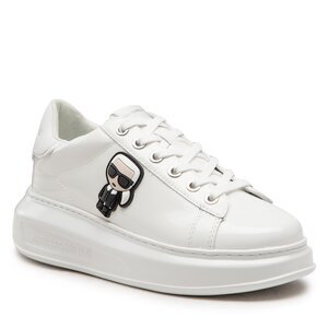 Sneakers KARL LAGERFELD - KL62530U White Textured Lthr