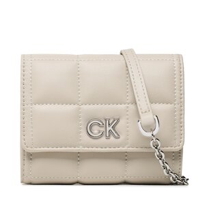 Borsetta Calvin Klein - Re-Lock Quilt Trifold Md W/Strap K60K610476 PEA