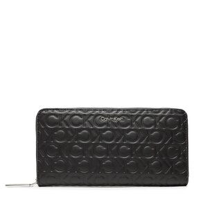 Portafoglio grande da donna Calvin Klein - Ck Must Z/A Wallet Lg Embossed K60K610253  BAX