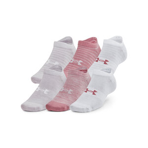 Image of 6er-Set niedrige Unisex-Socken Under Armour - UA Essential No Show 6pk 1370542-697 Pink Elixir/Pink Elixir/Halogray