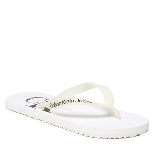 Infradito Calvin Klein Jeans - Beach Sandal Monogram Tpu YM0YM00838 White YBR