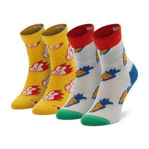 Image of 2er-Set hohe Kindersocken Happy Socks - KBNC02-2200 Bunt