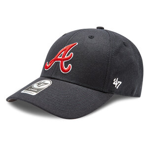 Image of Cap 47 Brand - MLB Atlanta Braves '47 MVP B-MVP01WBVRP-NY Navy