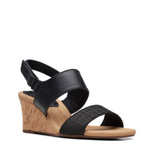 Image of Sandalen Clarks - Kyarra Faye 26171237 Black Leather