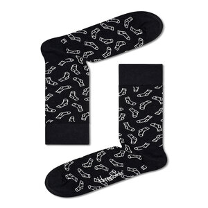 Calzini lunghi unisex Happy Socks - SOC01-9300 Nero