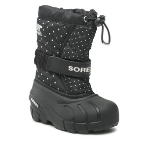 Image of Schneeschuhe Sorel - Childrens Flurry Print NC3503-010 Black