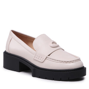 Chunky loafers LEATHER Coach - Leah Loafer CB990  Chalk