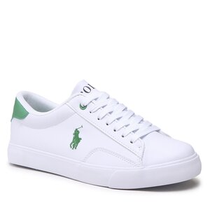 Sneakers Polo Ralph Lauren - Theron V RF104100 White Smooth PU/Green w/ Green PP