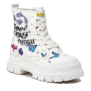 Scarponcini Buffalo - Aspha Rld Laceup Mid 1622141 White/Graffiti