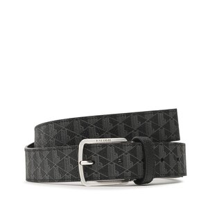 Cintura da uomo Lacoste - RC4041 Monogram Noir Gris H45