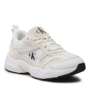 Sneakers Portafogli per uomo - Retro Tennis Oversized Mesh Wn YW0YW00944 White/Creamy White/Black
