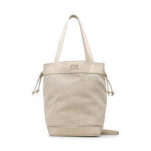 Image of Handtasche Calvin Klein - Re-Lock Drawstring Bag Perf K60K610635 Stoney Beige PEA
