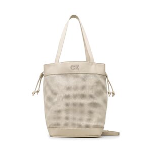 Borsetta Calvin Klein - Re-Lock Drawstring Bag Perf K60K610635 Stoney Beige PEA