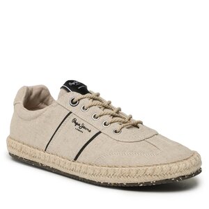 Image of Espadrilles Pepe Jeans - Tourist Vegas Linen PMS10310 Ecru 814