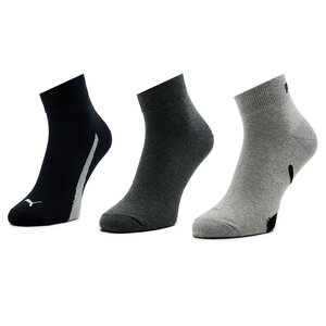Image of 3er-Set hohe Unisex-Socken Puma - Unisex Lifestyle Quarter 3P 907952 Black / White 01