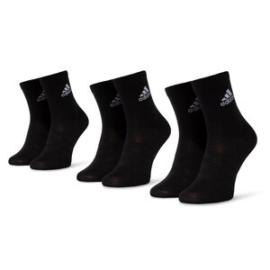 Image of 3er-Set hohe Unisex-Socken adidas - Light Crew 3pp DZ9394 Black/Black/Black