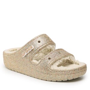 Slides Crocs - Classic Cozzzy Glitter Sandal 208124 Multi/Gold