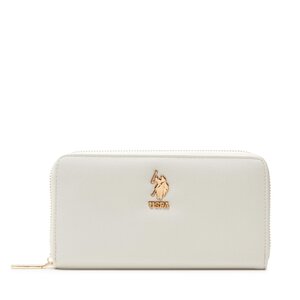 Portafoglio grande da donna U.S. Polo Assn. - New Jones BEUJE5705WVP802 Off White
