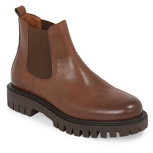 Chelsea Tommy Hilfiger - Premium Casual Chunky Lth Chels FM0FM04755 Winter Cognac GVI