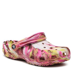Ciabatte Crocs - Classic Marbled Clog 206867 Electric Pink/Multi